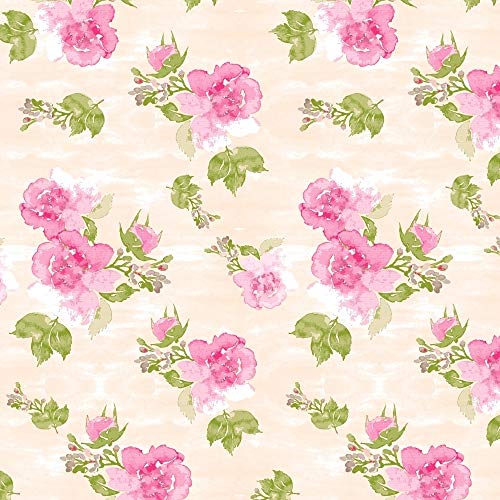 Image of Dreamscape 100% Cotton Bedsheet for Single Bed, 186 TC, 1 Bed Sheet (Size 59 x 87 inches) with 1 Pillow Cover - Pink