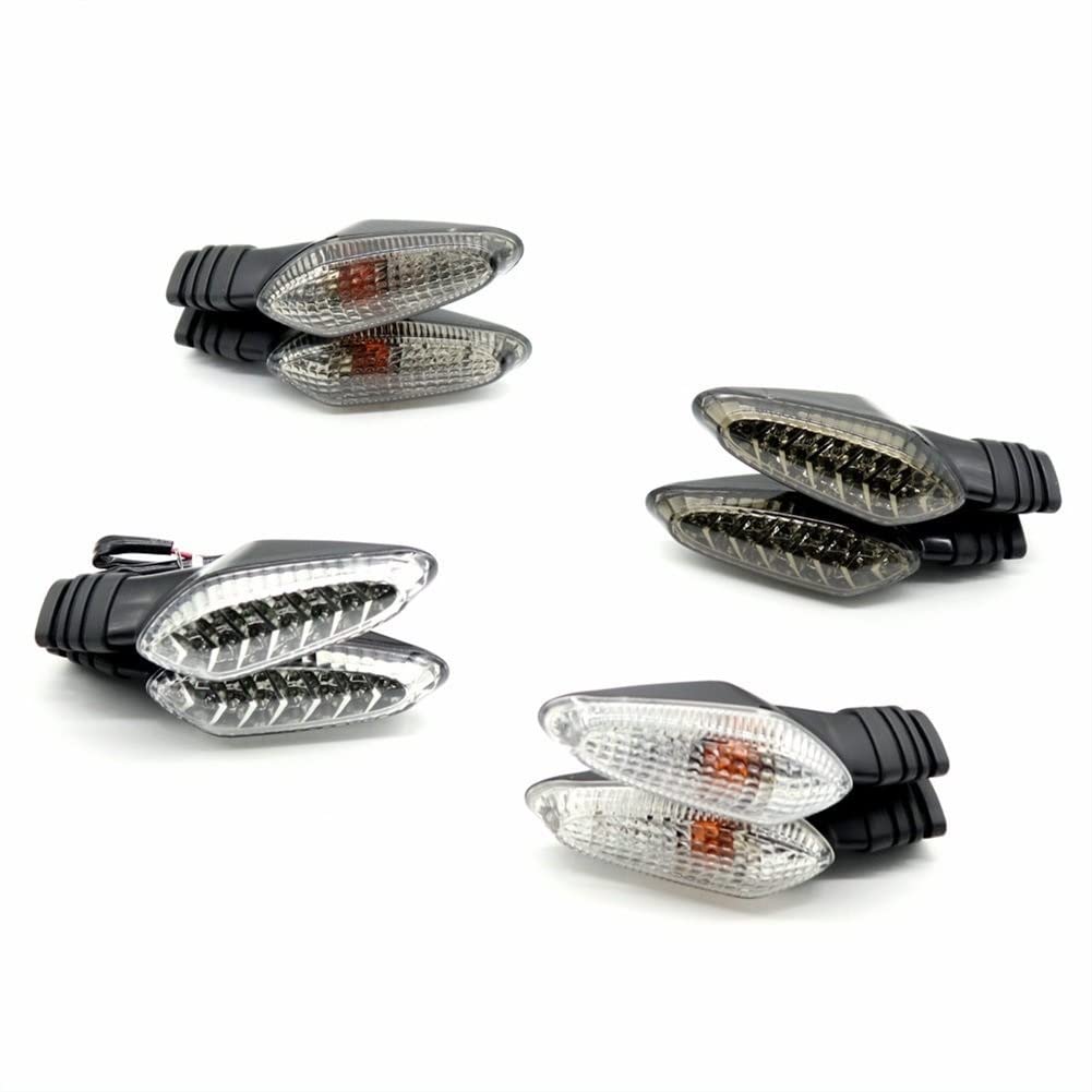 lámpara Intermitente led para Ducati 1199/899 Panigale/Hypermotard 820 821 Lámpara De Giro De La Lámpara De Parpadeo De Motocicleta Luz De Señal De Giro Trasero (Color : LED Dark Grey)