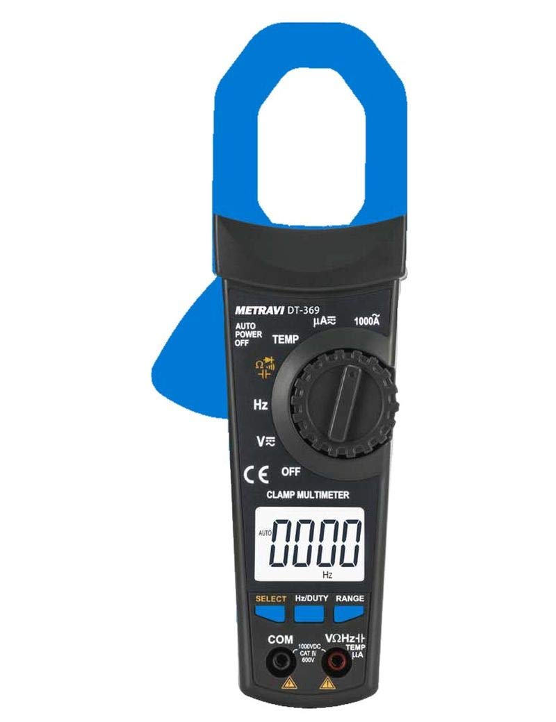 Metravi DT-369 Digital T-RMS AC Clamp Meter 30mm Jaw Size, AC Current up to 1000A (B07SQZVJFD) Amazon Price History, Amazon Price Tracker