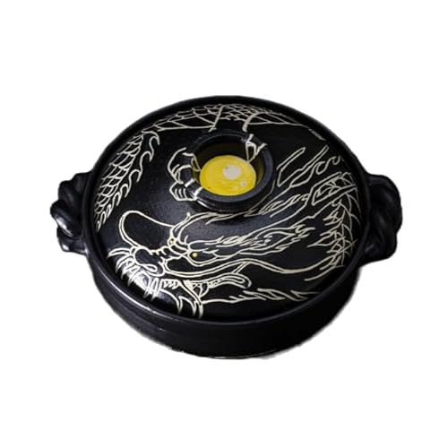 [萬古焼]絵付けART工房・平尾製陶 9寸 破墨彩土鍋 「昇り竜」絵付けアーティストの個性が光るHandmade土鍋