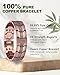 MagEnergy Copper Bracelet for Men, 3X Strength Magnetic Bracelet with 99.99% Pure Copper Ring & 3800 Gauss Magnets, Adjustable Length with Sizing Tool