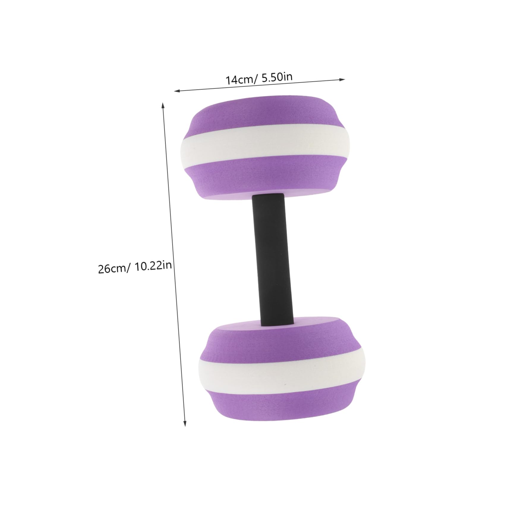 Abaodam 1 Pair Floating Dumbbells for Water Aerobics Portable Pool Exercise Equipment for Adults Ergonomic Design for Balance Stability Easy to Clean Maintain for Swimming Workouts