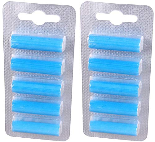 blupalu Lot de 10 bâtonnets de déodorant I Vanille Kokos Nuss odeur odeur I Parfum pour aspirateur I Pour tout type d'aspirateur avec sac I