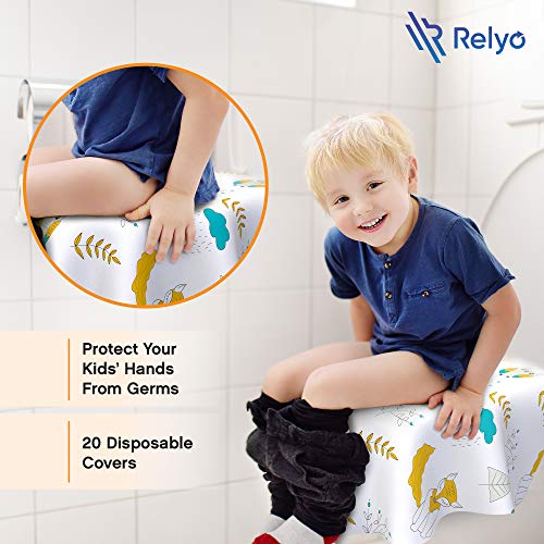 Toilet Seat Covers Disposable - 20 Pack - Waterproof, Ideal For Kids And Adults – Extra Large, Individually Wrapped For Travel, Toddlers Potty Training Public Restrooms (Owls, 20) #TOP2