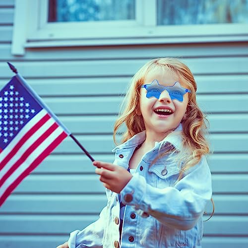 Image of Kanayu 200 Pair Star Shaped Rimless Sunglasses Transparent Star Candy Color Pentagram Glasses for Adult