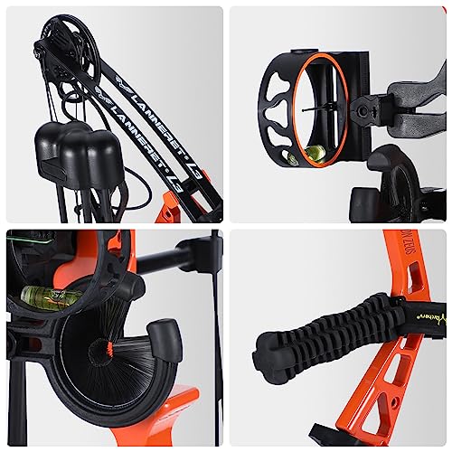 Motion Zeus Junior Compounnd Bow Set For Youth & Kids,Beginners And Women Bow Draw Length 16"-28",Draw Weight 10-40Lbs,290Fps,Adjustable thumb #4