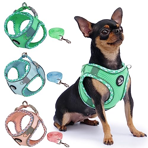 Frienperro Breathable Dog Harness With Leash Set For Small Dog, Dog Harness For Medium Dogs No Pull, Adjustable Reflective Dog Harness, Summer Dog Harnesses For Puppy Small Dogs, Cat Harness Set #TOP14