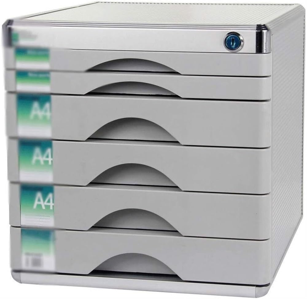 Armadietti Portadocumenti Multistrato, cassettiera da scrivania, armadietto per Dati riservati con Serratura, armadietto da scrivania, File Manager (Taglia Unica predefin