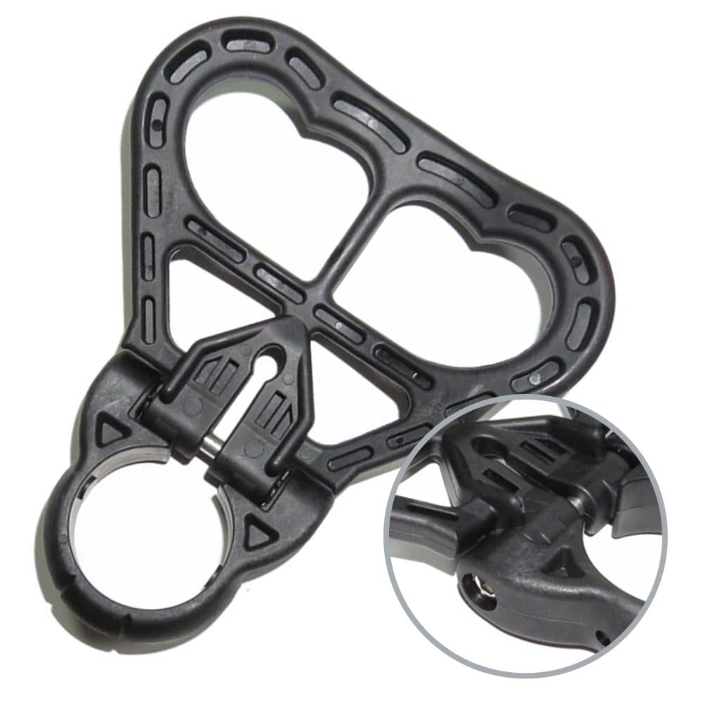 Poignée de transport pour bouteille de plongée en acier inoxydable et nylon, poignée rotative pour cylindre de plongée de 39 à 41 mm, accessoire robuste pour le transport sûr des bouteilles