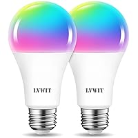 LVWIT Lampadina LED Smart Wifi Attacco E27, Forma A70