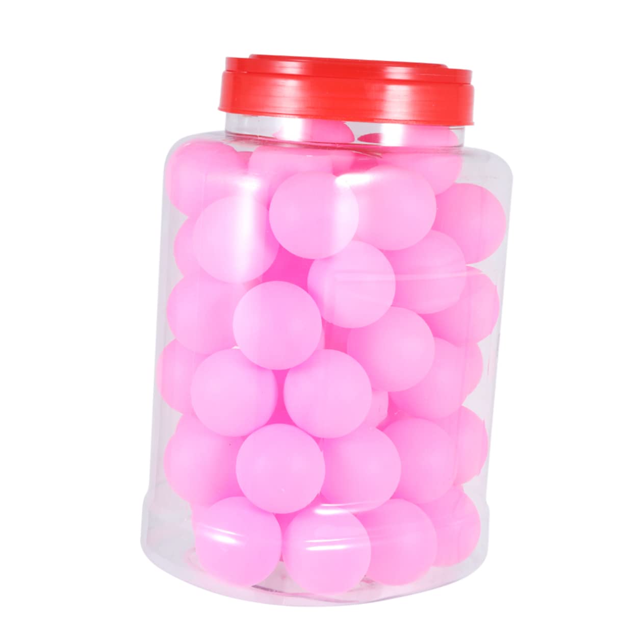 Hemoton 60Pcs Pink Table Tennis Balls Durable Sports Balls for Outdoor Fun for Beginners Party Games and DIY Crafts Lightweight and Easy to Carry