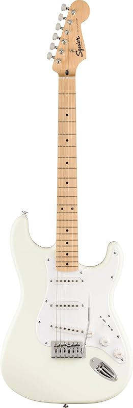 Guitarra eléctrica FSR Squier Sonic Stratocaster - Blanco ártico, diapasón de arce, golpeador blanco