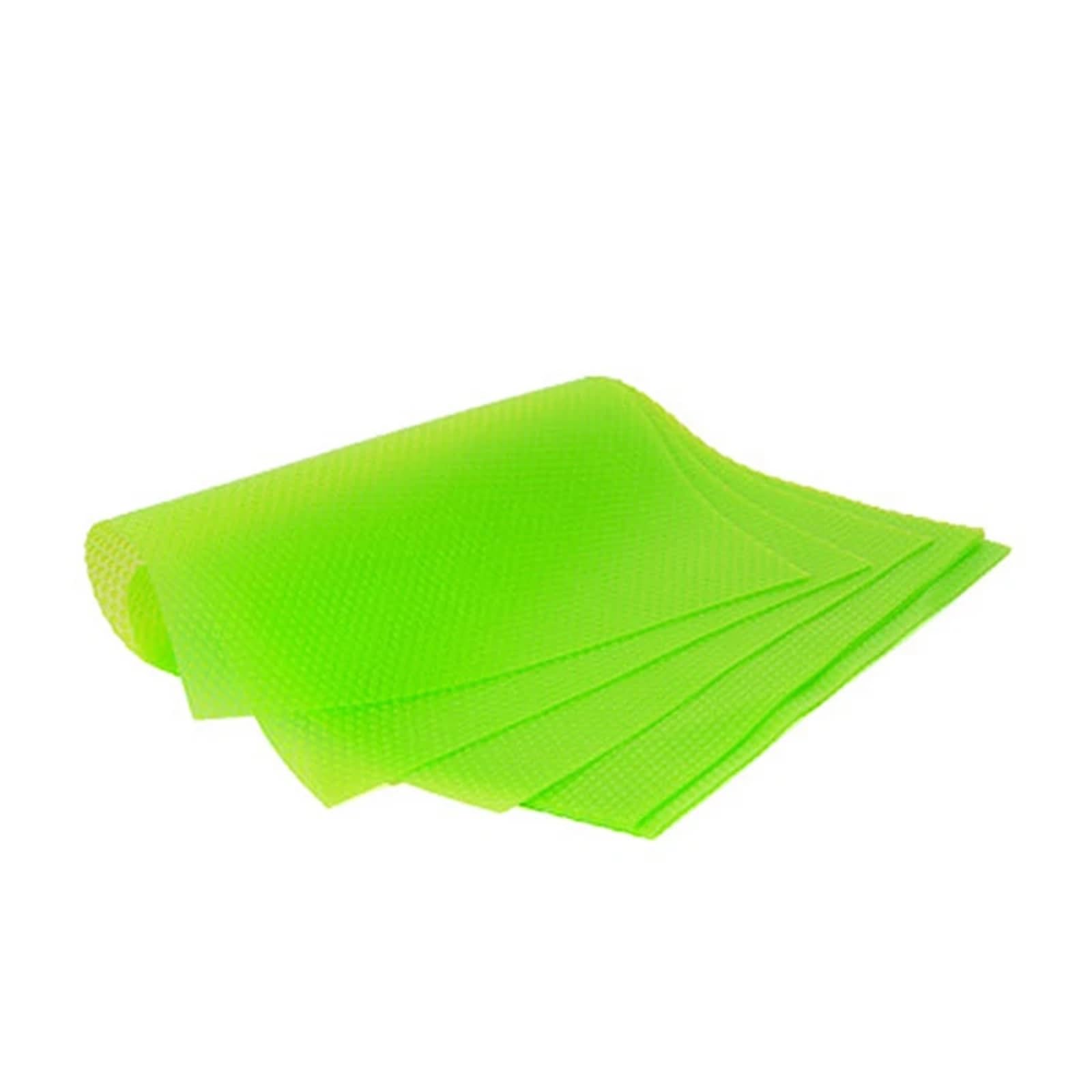 Wajjwi Green 4Pcs Eva Waterproof Refrigerator Liner Mat Washable Kitchen Pad Anti-Oil Cabinet Drawer Placemat Heat-Insulat Fridge For Shelves(Green)