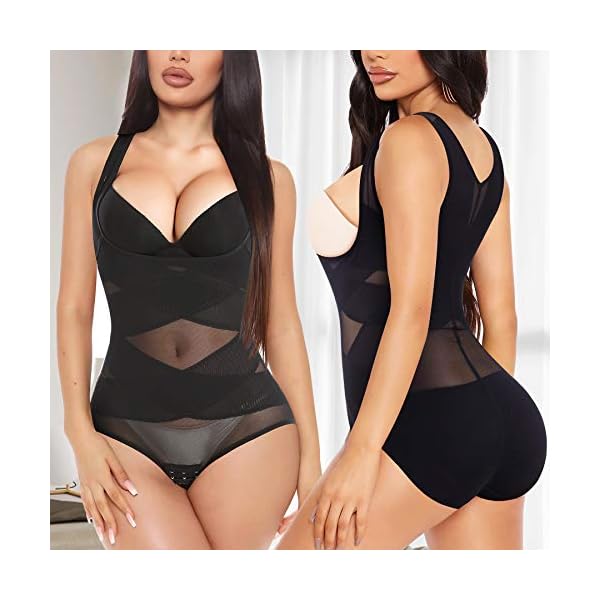 REYEOGO-Shapewear-Bodysuit-for-Women-Tummy-Control-Butt-Lifter-Panty-Hi-Waist-Trainer-Stomach-Body-Shaper-Slimming-Girdles REYEOGO Shapewear Bodysuit for Women Tummy Control Butt Lifter Panty Hi-Waist Trainer Stomach Body Shaper Slimming Girdles Black