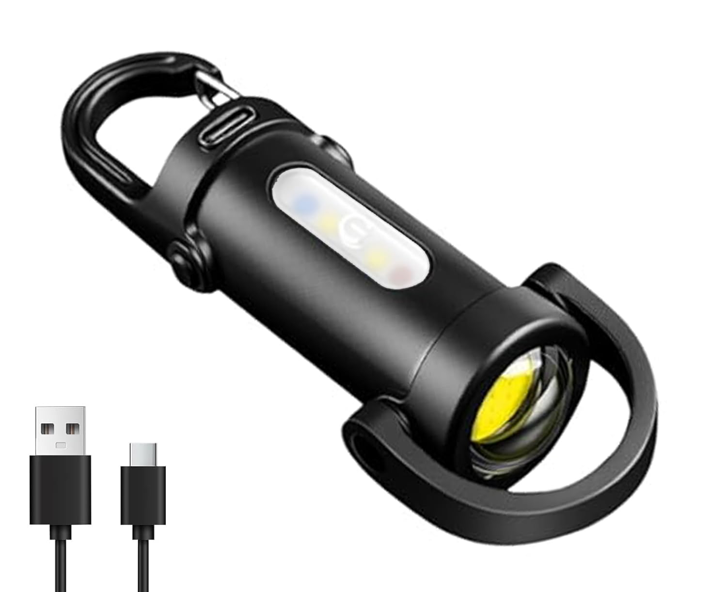 Peace Tech Portable Rechargeable Bright Keychain Flashlight, 6 Light Modes Waterproof, Compact Pocket Light for Night Working, Running, Walking, Camping, Fishing, Hiking-image-29