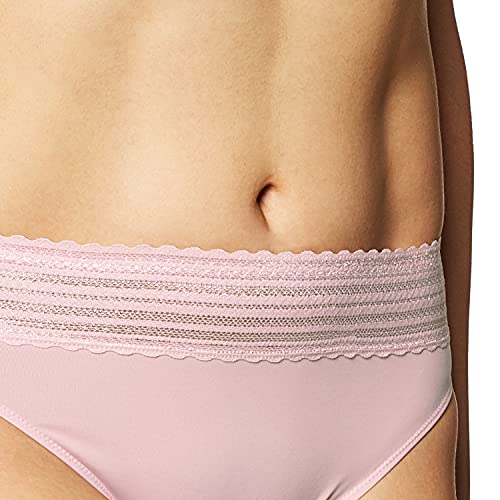 Image of Warner's Women's No Pinching, No Problem Dig-free Comfort Wait With Lace Microfiber Hipster 5609j