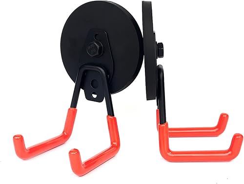 LAGIPA Ganchos magnéticos resistentes, ganchos magnéticos grandes y fuertes para colgar, ganchos magnéticos para herramientas con revestimiento de