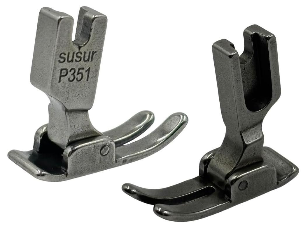 ZENITH P 351 Pressure Foot for Industrial Sewing Machine Fittings Sewing Machine Presser Foot Flat Type for Jack, Juki etc. Silver (P 351)-image-39