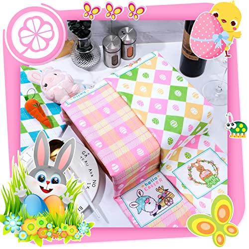Tegeme 6 Pieces Easter Kitchen Towels Funny Rabbit Dish Towels Decorative Hand Towels Kit Novelty Gift For Spring Home Decor Housewarming Gift Party Supplies Set thumb #4
