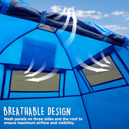 Luna Portable Dog Tent, Indoor/Outdoor Dog House for Camping, Waterproof Cat and Dog Tents with Zippered Door and Mesh Windows for Airflow and Ventilation for Beach, Backyard - Image 5