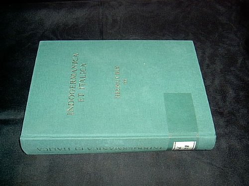 Amazon.com: Indogermanica et Italica: Festschrift für Helmut Rix zum 65 ...