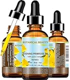 EVENING PRIMROSE OIL. 100% Pure / Natural / Undiluted / Refined / Cold Pressed Carrier Oil. 1 Fl.oz.- 30 ml. Rich antioxidant to rejuvenate and moisturize the skin and hair.