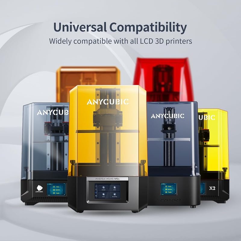 Image of 3IDEA Tough Resin, 3D Printer Resin with High Precision and High Toughness, 365-405nm Fast Curing 3D Resin for 4K 8K LCD /DLP /SLA 3D Printing (Tran-Green, 1kg)
