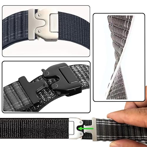 Image of ACM Watch Strap 22mm compatible with Beatxp Unbound Curv Smartwatch | Combo Pack Soft Nylon Clipper Adjustable Belt Band