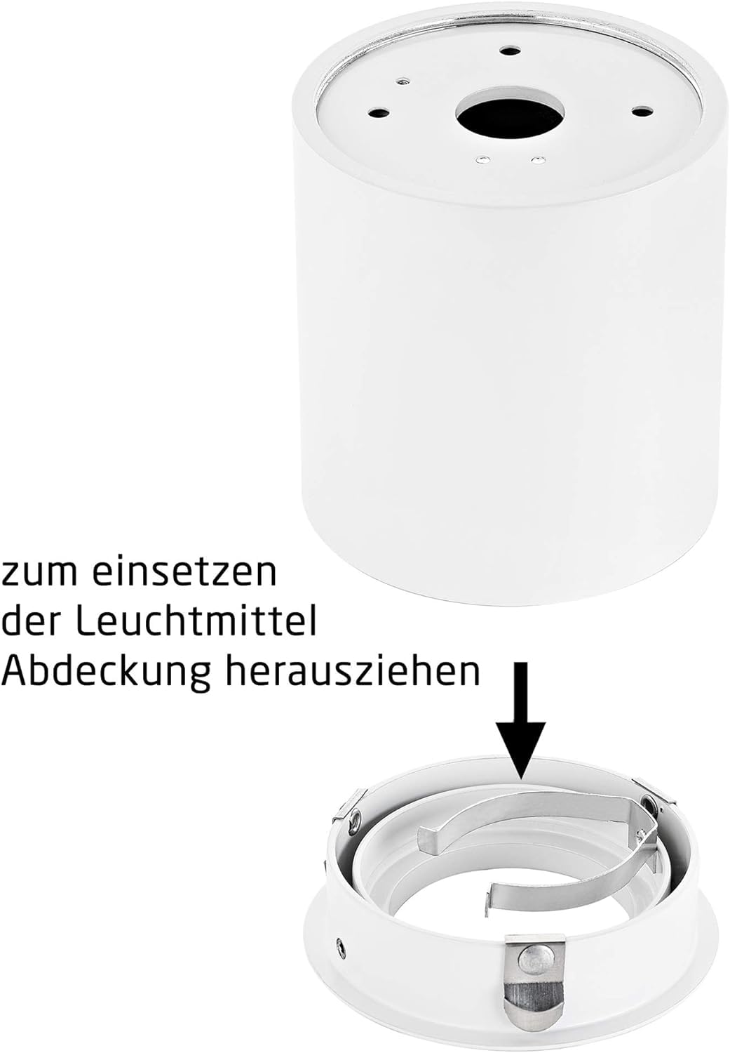 Sweet Led 4er Set Aufbauspot GU10 schwenkbar rund weiß matt – Spots Deckenleuchte inkl. LED 7W 3000K warmweiß, Aufbaustrahler aus Aluminium, Deckenspots Aufputz 230V