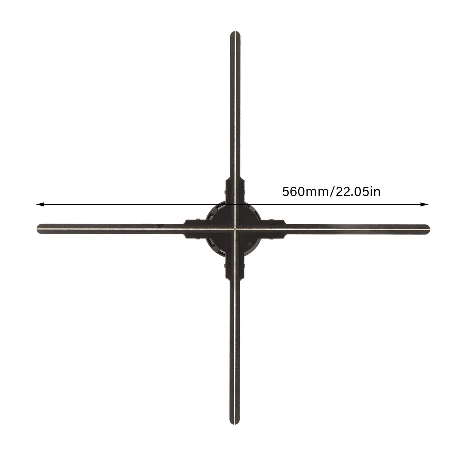 Ventilatore olografico 3D, Macchina Pubblicitaria Olografica 3D 2000x720 720 LED 4 Foglie E Gioco Ventilatore Olografico Regolabile