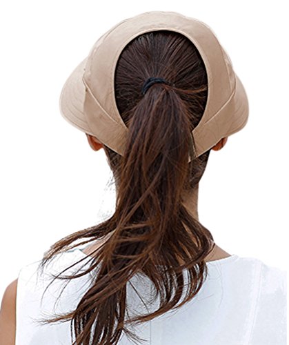 HINDAWI Sun Hats for Women Wide Brim Sun Hat UV Protection Caps Floppy Beach Packable Visor - Image 3