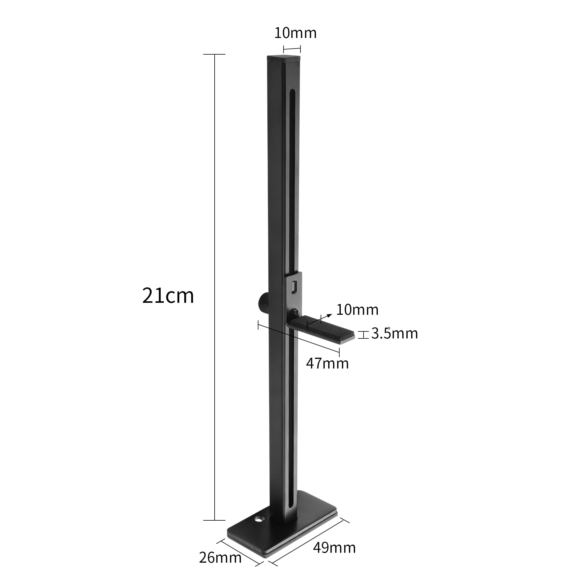 YAODHAOD Staffa di supporto GPU, supporto per GPU, supporto anti abbassamento, supporto per scheda grafica (1,5-19,1 cm) (nero)
