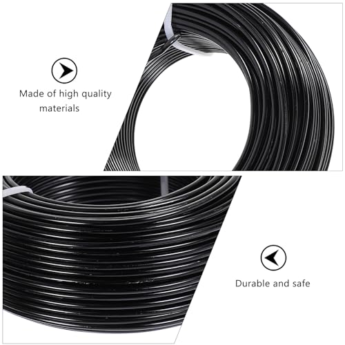 Alambre de aluminio negro de 3mm para bisutería, manualidades DIY y rollos de joyería 3