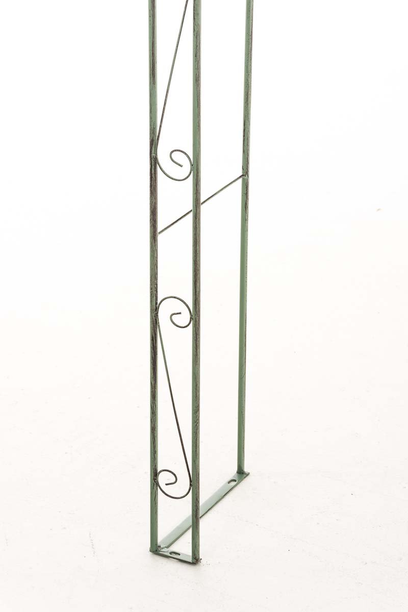 CLP Arco per Rose in Metallo Stabile Anna, Supporto Robusto per Rampicanti, Arco da Giardino Resistente alle Intemperie in Stile Rustico, Colore:antico-verde
