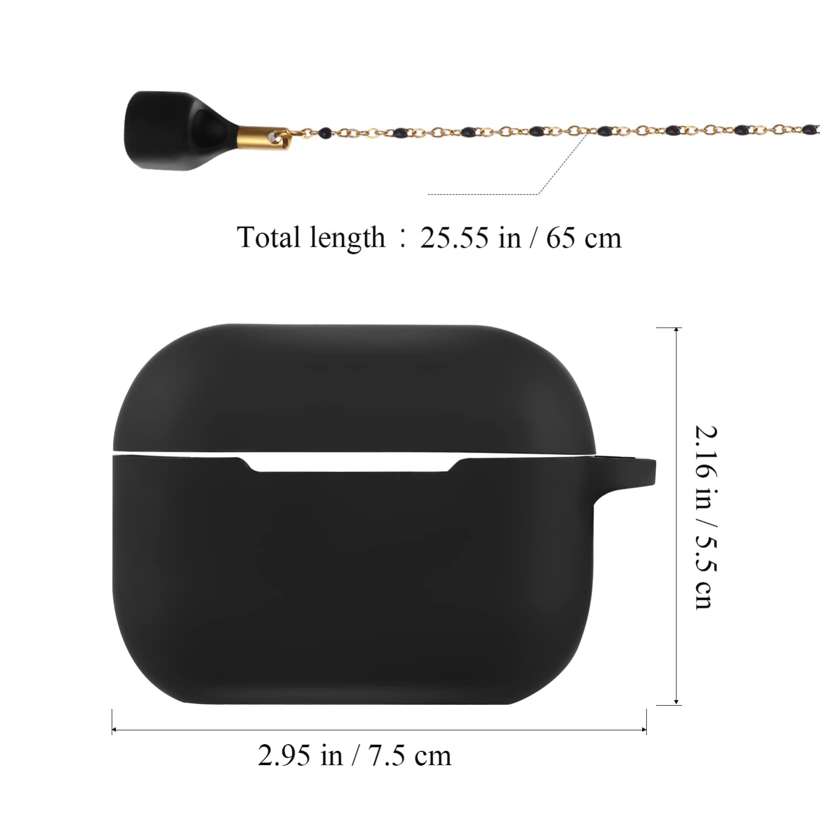 OSALADI 3piezas Estuche y Lanyard Antipérdida para Auriculares Kit Protector De Silicona Compatible Diseño Práctico y Moderno