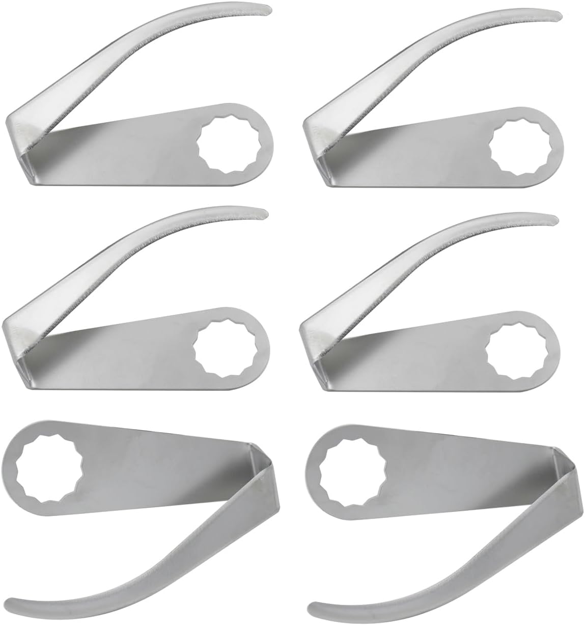 Cold Knife Blade Windshield Removal Tool for Auto Glass Cutting Windshield Knife Blade Car Doors Window Seal Cutter Windscreen Removal Tool Parts 3.74 Inch 95mm Left Bevel Bent Blade 6PK