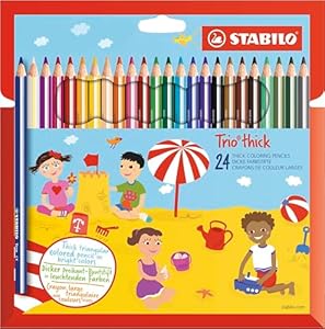 STABILO - Dreikant-Buntstift - Trio dick - 24er Pack