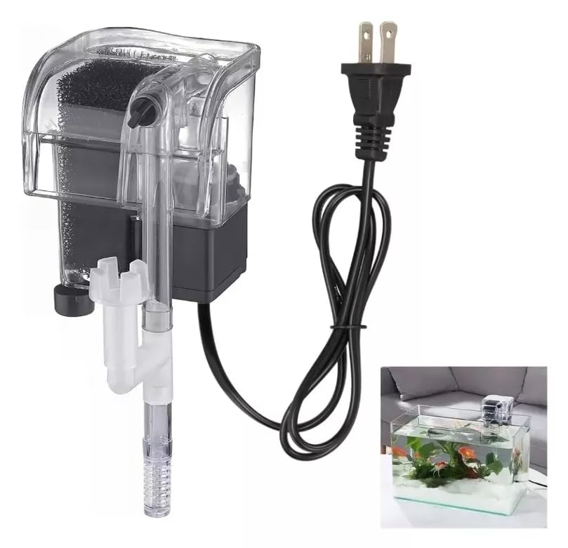 Filtro suspensión acuario profesional, filtro de suspensión grado silencioso para acuarios, bomba oxígeno de acuario...