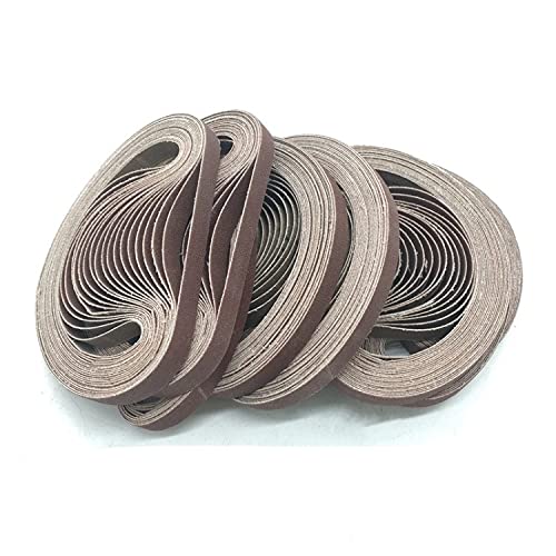 Bande abrasive anti-déchirure 330x10 mm pour remplacer vos bandes usées, grain 40 robuste