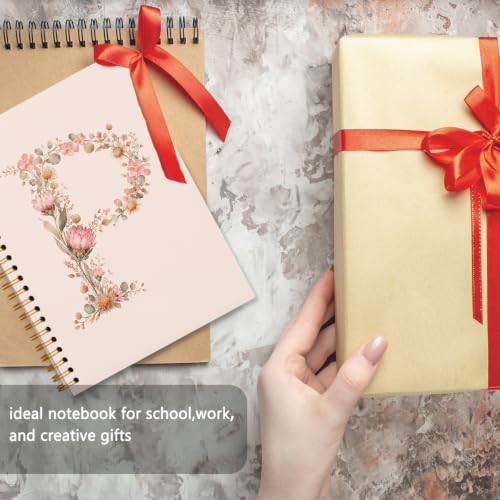 Journal Notebooks 555ps-bjb Letter P cadeau personnalisé avec initiale pour écrivain