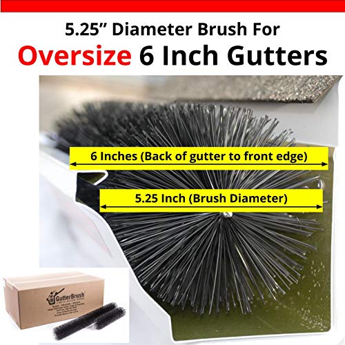Gutterbrush Sizing Samples - 3 Pieces - 3.25, 4.25, 5.25 Inch Diameters - Confirm Best Fit For Your Gutters - Not Returnable #TOP5