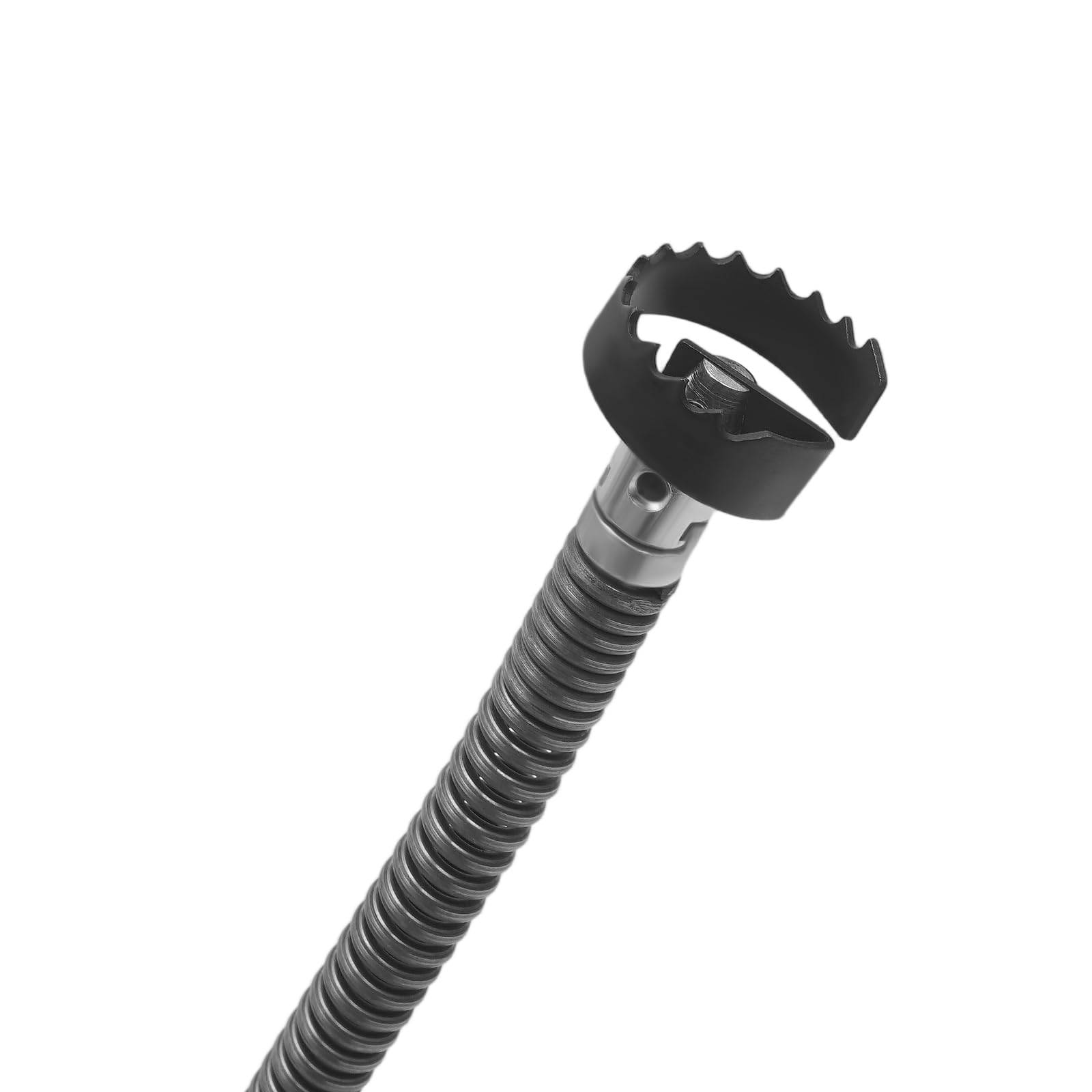 Espiral de limpieza de tuberías de 16 mm de diámetro, 20 m, espiral con estante de almacenamiento, desatascador de desagües en espiral para dispositivo de limpieza de tuberías