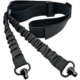 GGYOU 2 Point Rifle Sling, 1.5 inch Traditional Gun Sling with QD Sling Swivles, Adjustable Extra Long Metal Buckle QD Sling for Mlock
