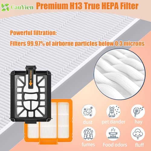 Image of Replacement Parts for Shark AI AV2511AE AV2501S AV2610WA AV2501AE RV2502AE RV2610WA AV2510AOUS AV2510SOUS RV2610WD 2-In-1 AI Ultra Robot Vacuum Cleaner,Main Brush, HEPA Filter, Foam Filter,Side Brush