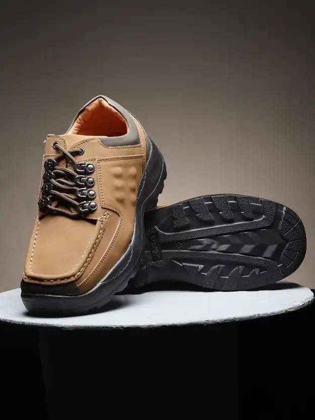 Image of Action | DOTCOM | DCE-122 | Men's | Lace-Up | Boots | Comfortable | Cushioned | Anti-skid | Sturdy | Casual | Shoes