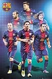 Poster 1art1 64100 FC Barcelona Poster - FC Barcelona, Giocatori 2012/13, 91 x 61 cm