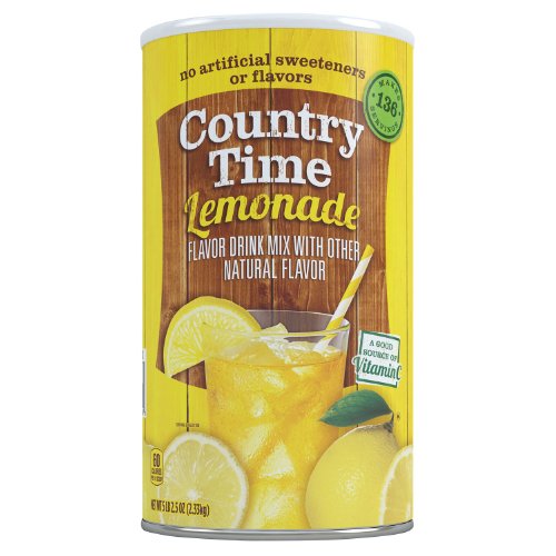 Country Time Lemonade Drink Mix, 82.5 oz Can (Pack of 2, Total of 165 Oz)