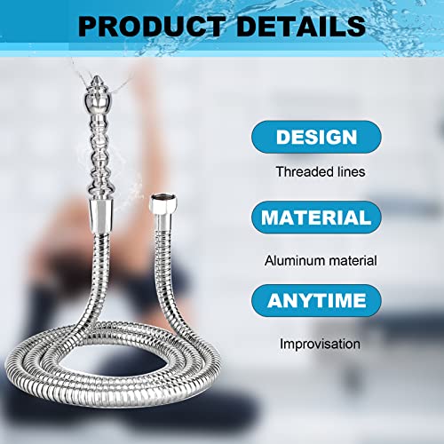 Image of 7 Holes Shower Enema Douche Attachments Aluminium Water Nozzle Rinse Cleaning Kit Cleaner + Velvet Carry Bag