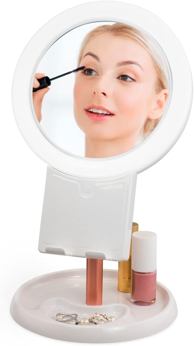 Espejo de Maquillaje LED FineLife con Soporte para Teléfono miniatura 7