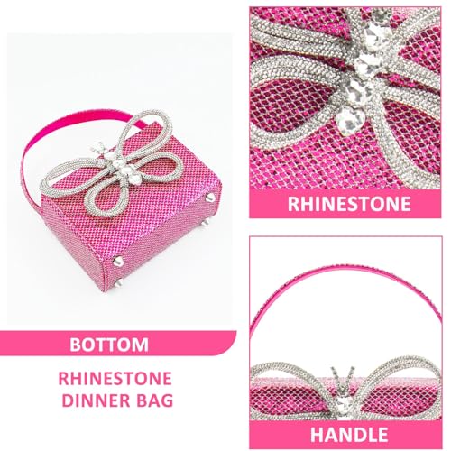 Clutch para mujer con diseño de mariposa y brillos miniatura 5